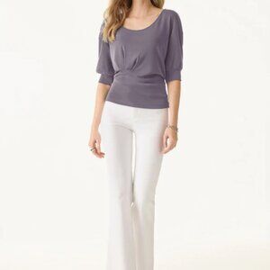 New without tags - OGL Sandwashed Scoop Neck Short Sleeve Tucked Tee